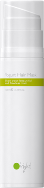 Органічна незмивна маска для волосся Йогурт, 100 мл, Сухие, Увлажнение, Все типы кожи